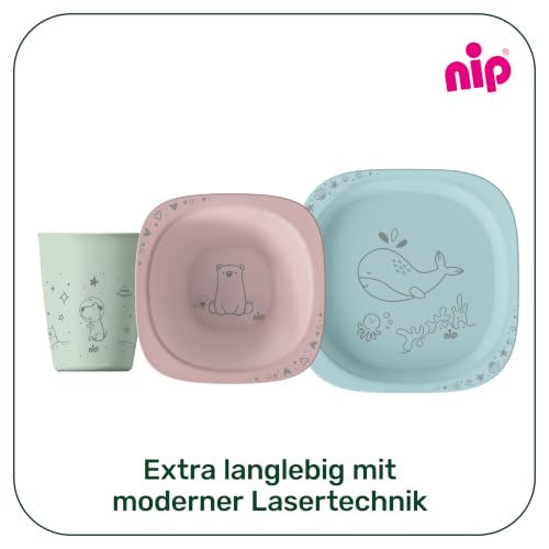 nip 2er Set Trinkbecher ab 12 Monaten bruchfest stapelbar, rosa – Ansicht 5