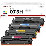 Rendement de pages: 3500 pages pour 075H Noir Cartouche de Toner, 2500 pages pour 075H Cyan Jaune Magenta Cartouche de Toner (5% de couverture Din A4)