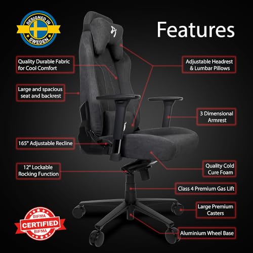 Vernazza Soft Fabric - Dark Grey - Sedia gaming - Immagine 3