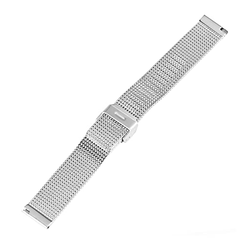 Sangle en acier inoxydable anti-irritation avec bande en maille argent