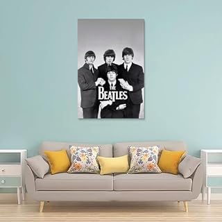 LUISAS Poster décoratif sur toile The Beatles – Impression sur toile moderne pour chambre à coucher – 30 x 45 cm - Les Beatles, Paul McCartney, John Lennon, RIngo Starr, George Harrison LUISAS Poster décoratif sur toile The Beatles - Impression sur toile moderne pour chambre à coucher - 30 x 45 cm – Image 2