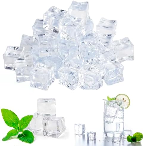 Relaxdays Eiswürfel, Wiederverwendbar, 36er Set, XXL Dauereiswürfel Aus