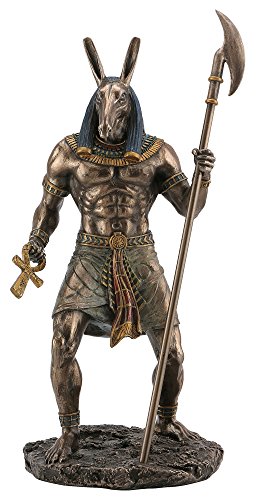 Estatua Veronese Design Dios Set de Egipto en Bronce