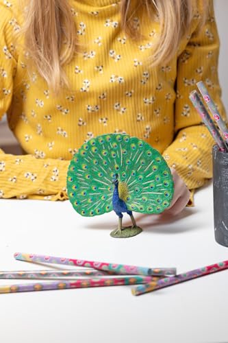 Papo, Realistic Peacock Figure Toy for Kids, Ages 3+, Farm Life Collection, Educational Play Animal Observation - Image 2