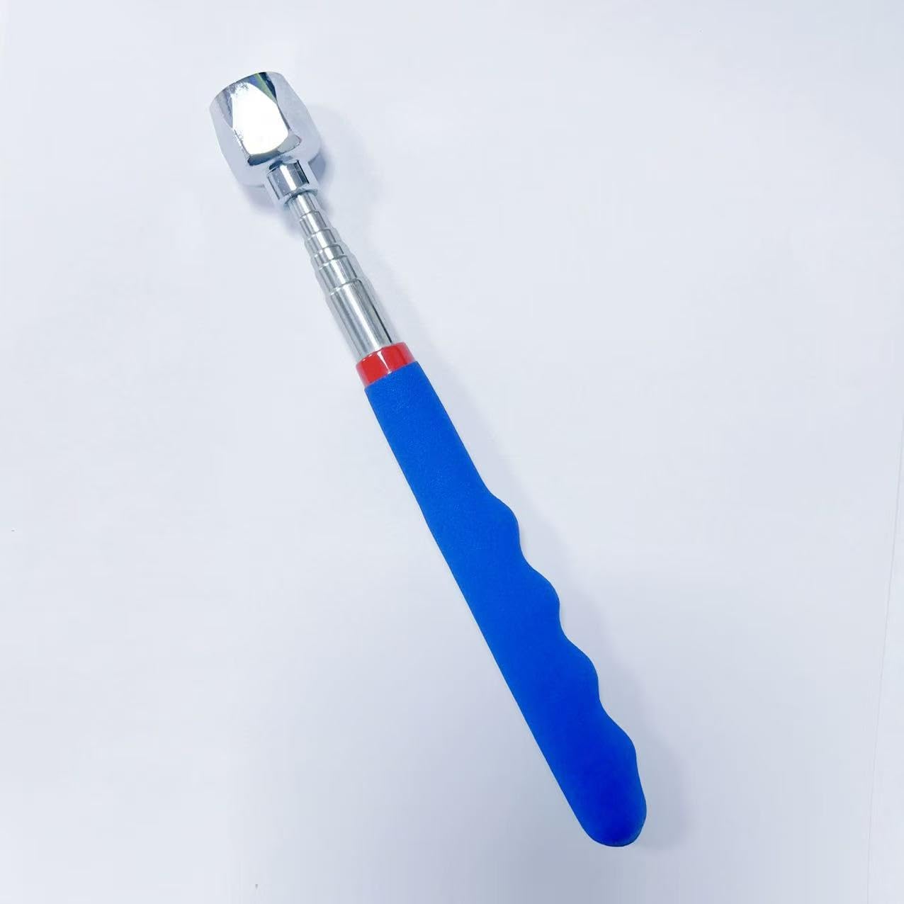 Heavy Duty Telescoping Magnetic Pickup Tool — Strong 25lb Pull Force, Extendable from 7in to 30in, Stainless Steel Body with Non-Slip Cushion Handle for Retrieving Nails, Screws, and Metal Parts