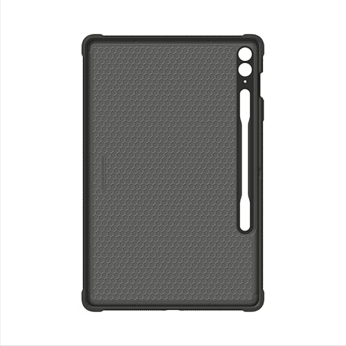 SAMSUNG Galaxy Tab S9 FE+ Outdoor Cover, Rugged Tablet Protector and Carry Case, Military Grade Protection, Built-in Kickstand, S Pen Holder, US Version, Black