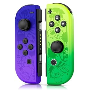 MINSWC Controller For Nintendo Switch,Upgraded Switch Controller,Support Wake-up and Screenshot,Purple/Yellow