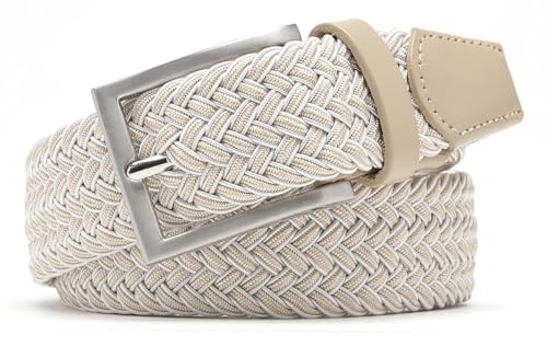Image of Fabio Valenti Canvas Elastic Fabric Woven Stretch Braided Belts for Men Women Junior with Multicolored /Full Sizes
