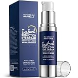 Enaskin Naturals Instant Eye Cream & Face Lift - No White Residue Rapid Wrinkle Filler - Under Eye Bags & Puffiness Remover - Dark Circles Treatment - Temporary Firming Serum for Women & Men - 0.5 oz