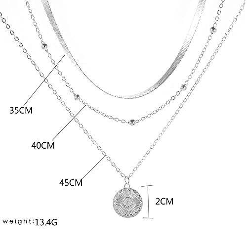 Yienate - Collana con ciondolo a forma di disco in...