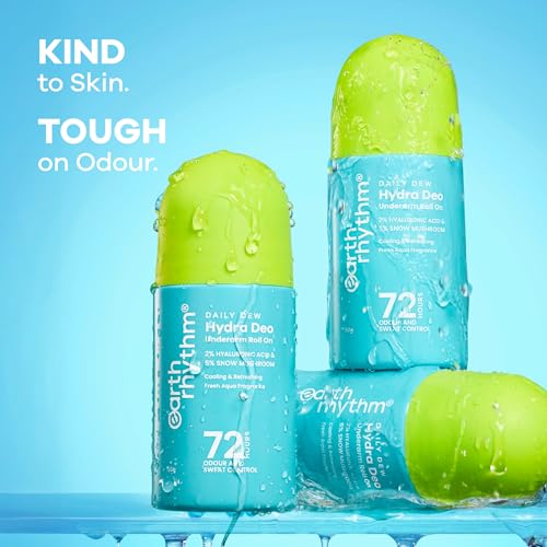 Image of Earth Rhythm 2% HA Aqua Fresh Cooling Underarm Roll On No Aluminium No Paraben - Cooling Deo