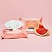 Neutrogena Oil-Free Facial Cleansing Makeup Wipes with Pink Grapefruit, Disposable & Pre-Moistened Daily Acne Face Towelettes to Remove Dirt, Oil & Makeup for Acne Prone Skin, 25 ct