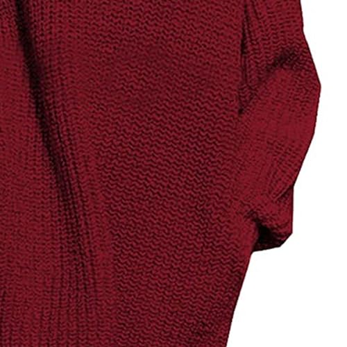 Robe pull col roulé amples en tricot pour vos sorties d'automne - 4