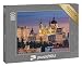 puzzleYOU: Puzzle 1000 Teile „Abendstimmung in Madrid - Kathedrale Santa Maria und Königspalast“ – aus der Puzzle-Kollektion Madrid, Spanien