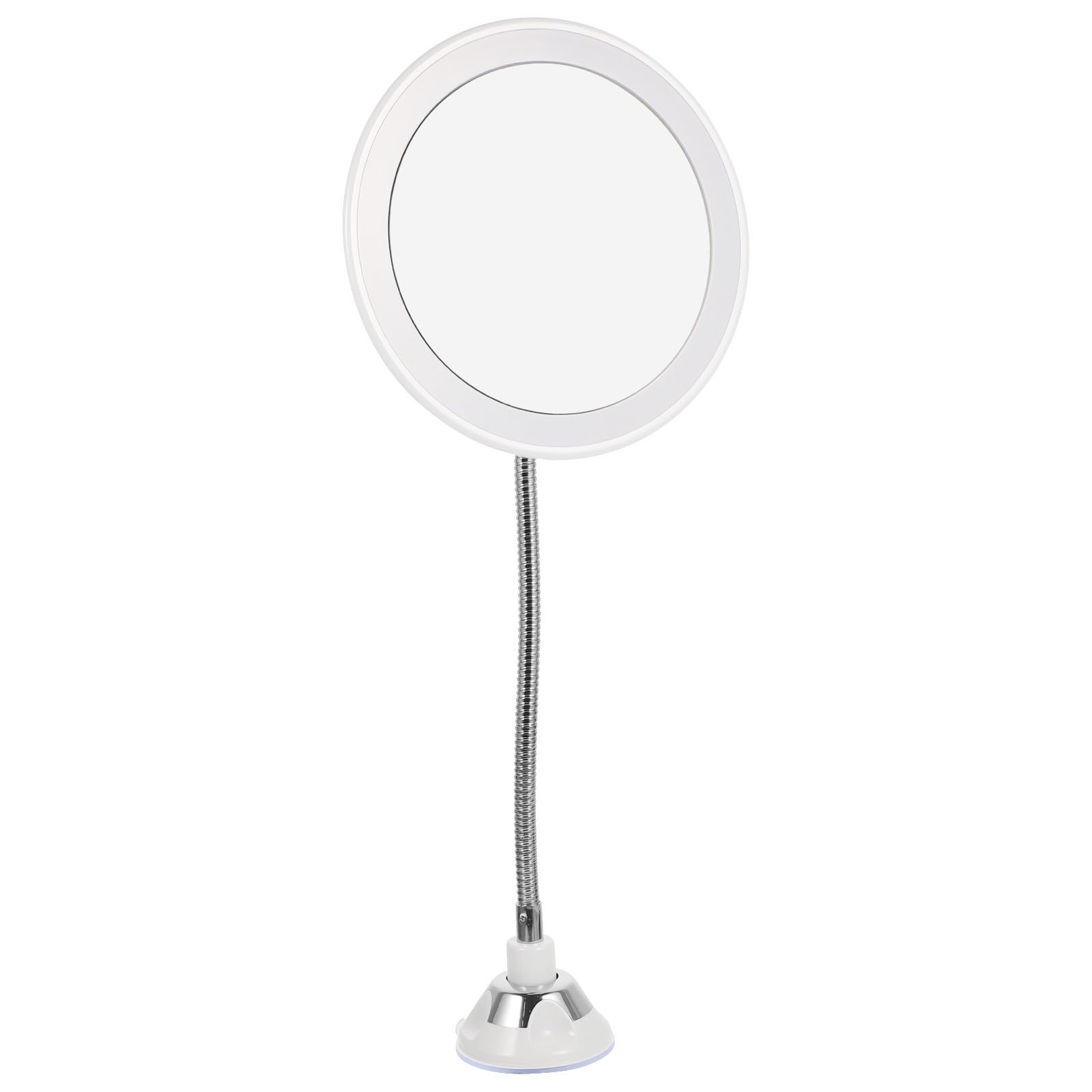 Miroir de maquillage rond à ventouse UKCOCO idéal pour la routine beauté dans la salle de bain