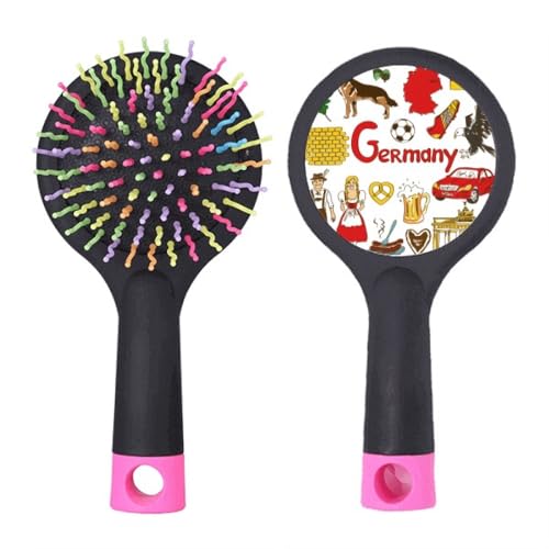 Brosse à cheveux démêlante Allemagne motif paysage un cadeau idéal