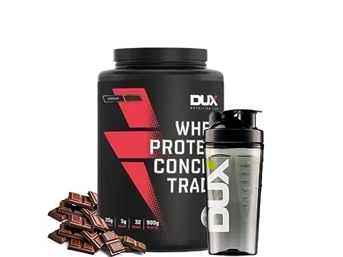 Whey Concentrado Dux Nutrition Lab 900g Sabor Chocolate e Coqueteleira (Sujeita a Alteração de Model