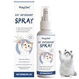 MagiSel Katzenspray Zum Kratzen, Anti Katzens Spray, Ür Das Verhalten Von Katzen, Schützen Von Möbeln, Sofas, Teppichen, Indoor & Outdoor Natürlich 120 ML