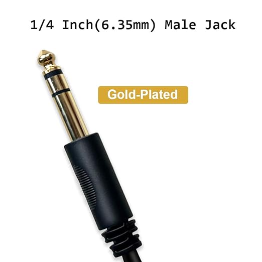 Y Cable Audio Splitter 1/4, 6.35mm Macho a Hembra Jack Estéreo miniatura 3