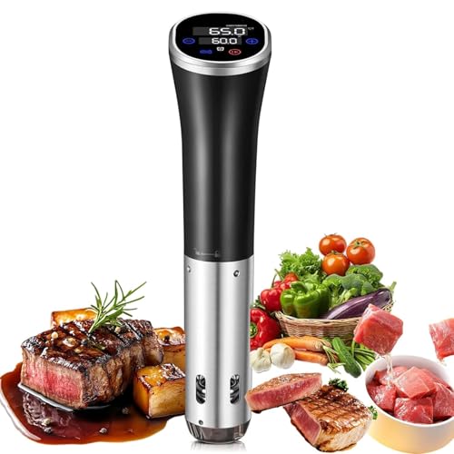 PODEC Sous Vide Water Baths, 1100W Sous Vide Sous Vide Machine, IPX7 Waterproof Immersion Circulator With 20L Max Applicable Capacity, Adjustable Temperature & Time Control, for Steaks, Chicken