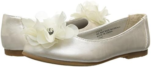 Swea Pea & Lilli Lucy Youth Girls Size 2 Ivory Flats Shoes, 2 Little Kid | Image 6
