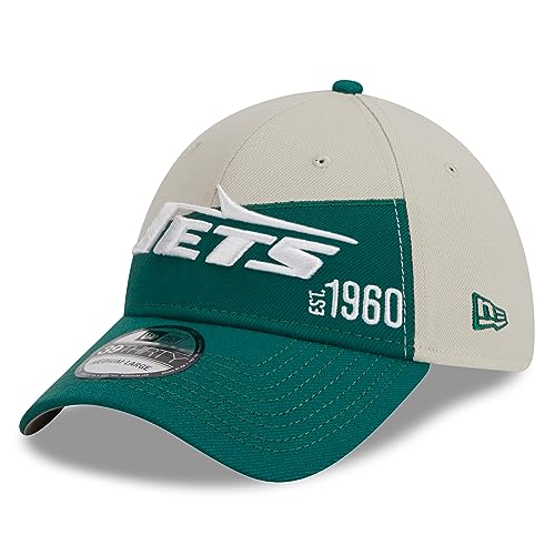 Casquette New Era 39Thirty New York Jets Sideline Historic stretch pour fan de NFL
