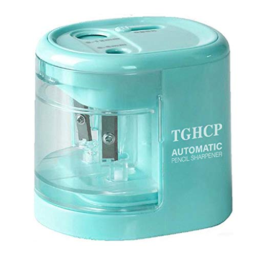 TGHCP Double Hole Electric Pencil Sharpener, Fast Sharpen Automatic Pencil Sharpener for 6-8MM & 9-12MM Diameter Pencils, USB/Battery Operated in School Classroom/Office/Home(Blue) TGHCP Double Hole Electric Pencil Sharpener, Fast Sharpen Automatic Pencil Sharpener for 6-8MM & 9-12MM Diameter Pencils, USB/Battery Operated in School Classroom/Office/Home(Blue)