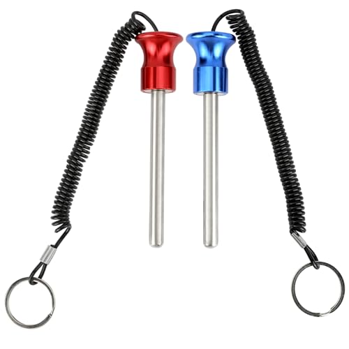 LPZNUYVC 2 Pcs Magnetic Gym Pins,Universal Weight Adjustment Plugs with Pull Rope, Gym Pins for Weight Stack for Easy Use, Perfect for Weight Pin in Home Gyms and Commercial Fitness Equipment