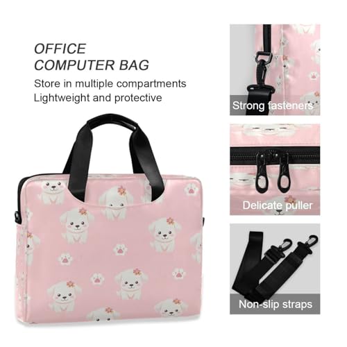Maletín para portátil con diseño de perro rojo miniatura 6