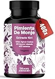 Pimienta de Monje Vitex Agnus Castus - 400 Tabletas - Extracto 10:1 de Sauzgatillo - Vegano y Producido en Alemania