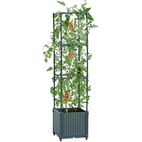 garden pots trellis