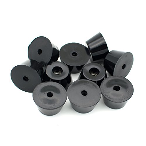 Round Rubber Feet With Steel Washer Built-In Pack Of 10 (D40X30Xh22Mm) #TOP4