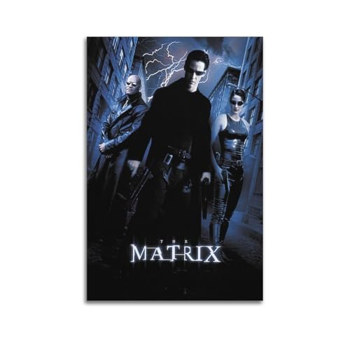 XZCEWSS Póster de la película The Matrix, póster decorativo de lienzo para pared e impresión artística moderna para decoración de dormitorio familiar, 20 x 30 cm