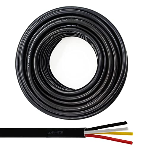 28AWG 4 Conductor Wire of Power Cable Audio Signal Line Lighting Cable Wire Extension Cord UL Listed