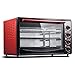45L Red Mini Piekarnik Home Regulacja temperatury Piekarnik Elektryczny 90-240 □ i 60 minut Timer Trzy warstwowe Ogrzewanie dziewięć rur grzewczych