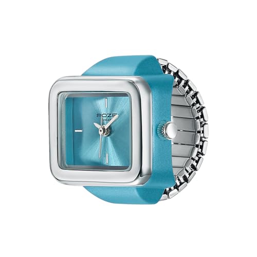 Image of Sonata Poze 7 Analog Blue Dial Silver Sheet Metal Ring Strap Watch for Women - SP80143KM01W