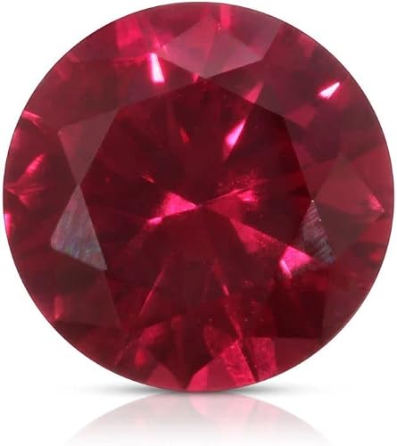 Natural Ruby Tanzania 9 mm Round Gemstone Cut Stone 4.3 ct. July Birthstone Loose Beads For Jewelry Making | Ring | Earring | Pendant