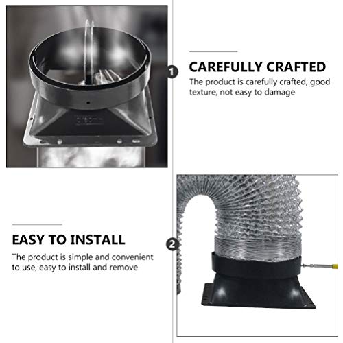 Lurrose 2 Pcs Exaustores de Cozinha De Plástico Válvula Anti Odor de Cozinha Gama Pipe Anti Cheiro d