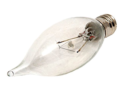 Bulbrite KR15CFC/25 15W Krystal Touch Flame Tip Chandelier Bulb (CA8), Candelabra Base