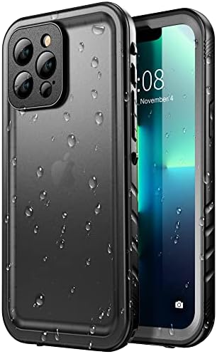 SPORTLINK Design for iPhone 13 Pro Max Waterproof Case - Shockproof Dustproof Phone Case with Screen Protector for iPhone 13 Pro Max, Full Body Protective Case for iPhone 13 Pro Max Cover 6.7'' Black