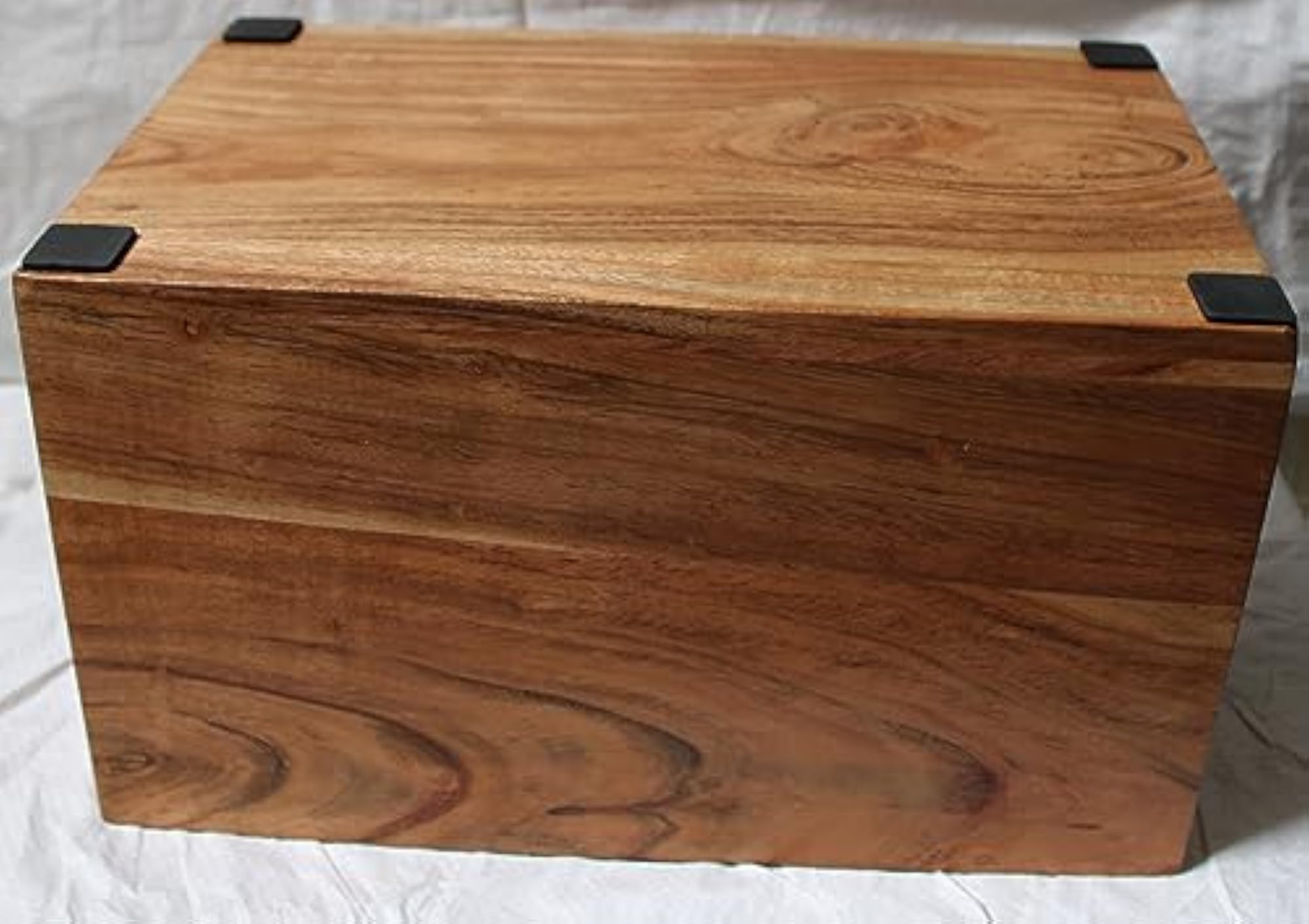 Burnt Umber Stained Wooden Crate for Rustic Decor