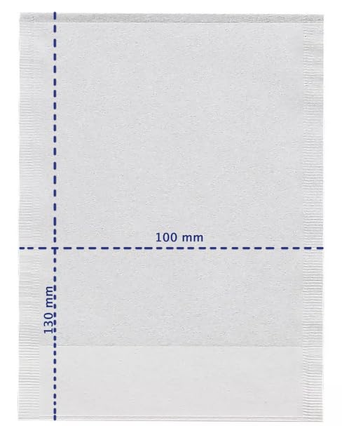 Finum - Bolsas de filtro de té de papel desechables para té suelto - M M - 3 x 100 unidades (total: 300 unidades), color blanco