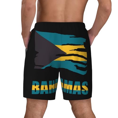 Haiti Flag Mens Swim Trunks with Compression Liner 2 in 1 Quick Dry Bathing Suit Beach Shorts Swimwear4