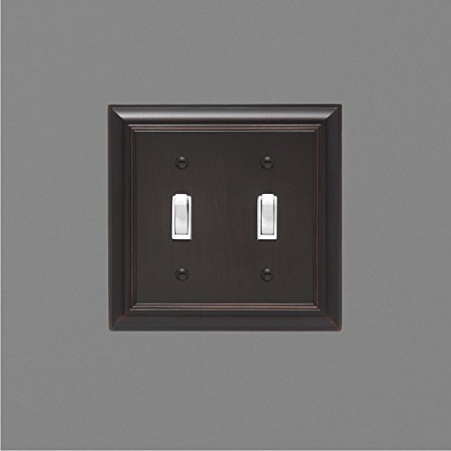 Amazon Basics Double Toggle Light Switch Wall Plate, Oil Rubbed Bronze, Set Of 2 #TOP3