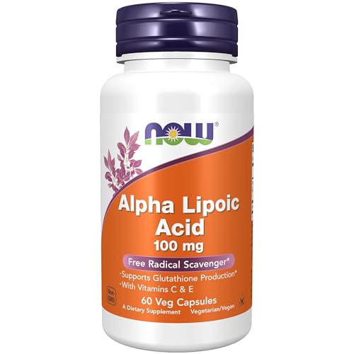 NOW Supplements Alpha Lipoic Acid with Vitamins C & E, 100mg - 60 vcaps