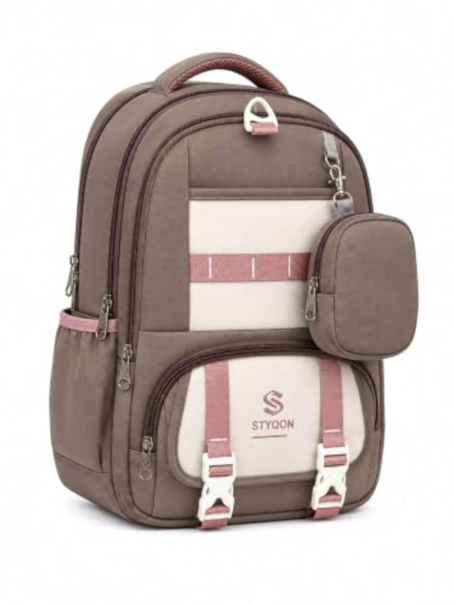 Girls' Stylish Laptop Backpack, Multi-Compartment