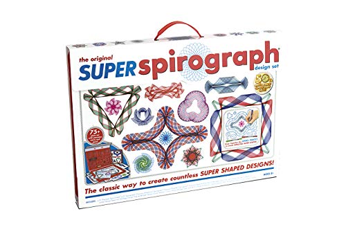 Spirograph Super geometrická sada vč. 75 dílů příslušenství, fixy a designový papír, od 8 let, 41237 (hračková továrna 41237. 0)