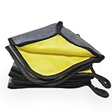 YoRise Microfiber Towels for Cars, 15.74'' × 15.74'' Highly Absorbent Car Drying Towel, Thick Microfiber Cleaning Cloth, 500GSM Soft Quick Drying Cleaning Towels, Washable Car Wash Kit (3PCS)