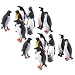 willway Penguin Action Figurine, 16 Pcs Plastic Ocean Animal Penguin Model for Kids Children, Perfect for School Project and Class