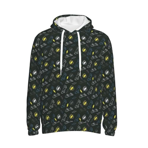 Sweat à capuche skateboard pour vos sorties urbaines pull décontracté imprimé graffiti - 7